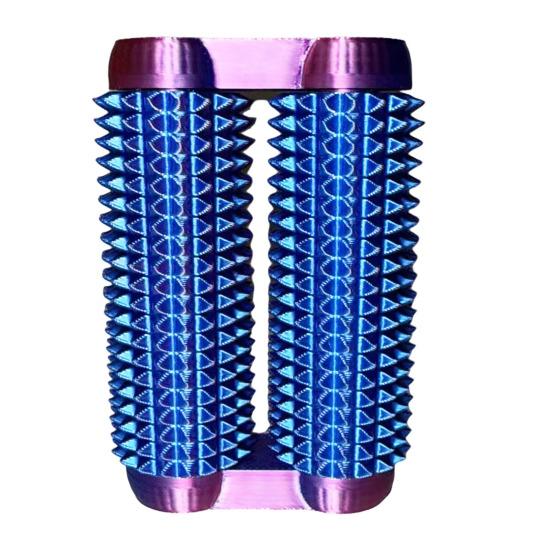 

3D-печатная колючая роликовая игрушка-непоседа для снятия тревоги и стресса для детей, подростков и взрослых, ручной рельефный массажный ролик, портативный сенсорный ролик с двумя рядами