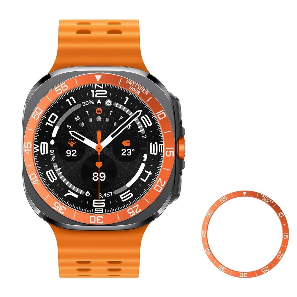 Boîtier Lunette en Métal Pour Samsung Galaxy Watch 7 Ultra 47mm Montre Connectée Protecteur Boîtier Cadre en Acier Coque Bumper Accessoires