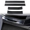 For Honda CRV CR-V  2024 Car Accessories Stainless Steel Silver Black Inner&Outlet Door Scuff Plate Threshold Cover 4pcs