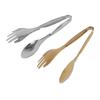 2Pcs Spoon Fork Tongs Small Serving Tongs Stainless Steel Food Clip Salad Tongs for Pastry Buffet Kitchen Accessories