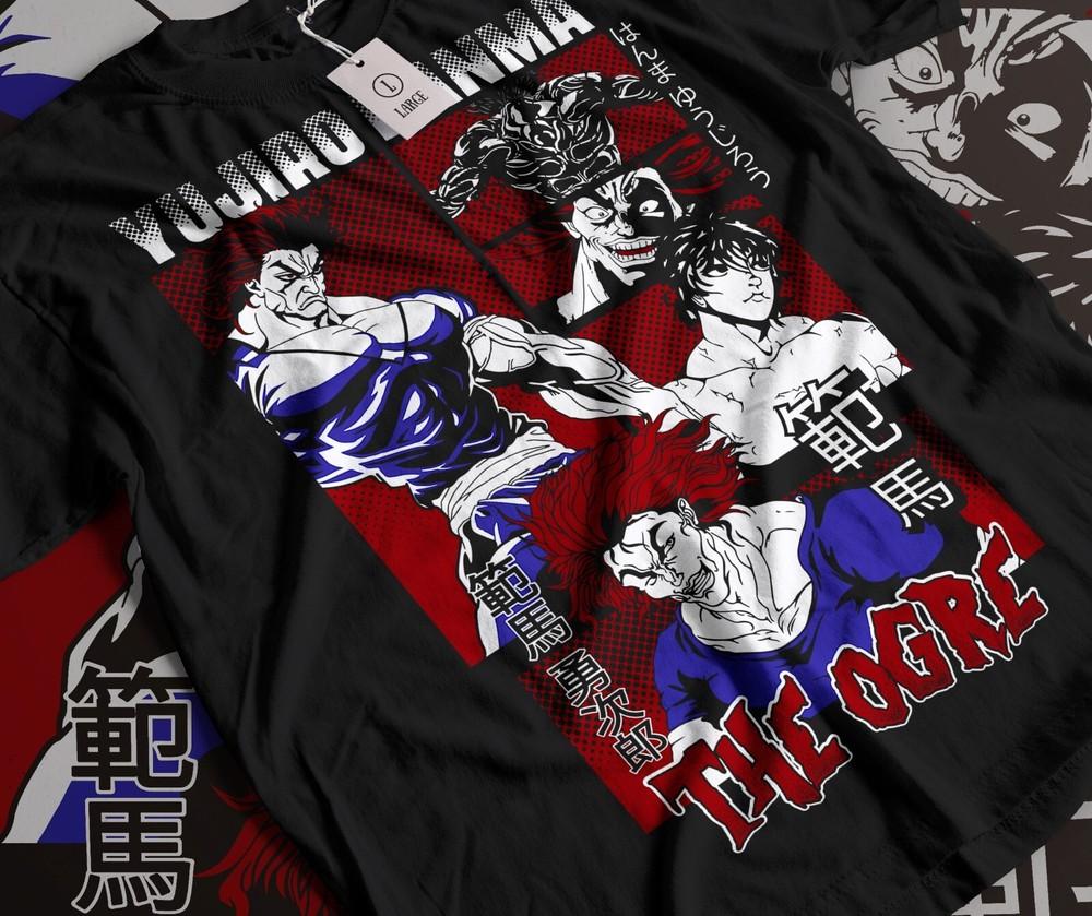 

Baki Hanma Shirt The Grappler Tshirt Yujiro Martial Art Tee Anime Sport T-Shirt 4XL