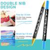 Acryl Verf Markers Waterdicht Dubbele Tip Acryl Verf Pennen met Kwast en Fijne Tip Markers Set voor Papier DIY Knutselprojecten Maken