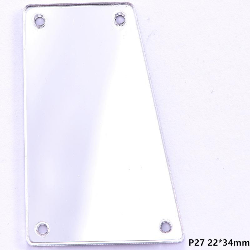 Acrylic Hand Seam Drill, Flat Bottom Special-Shaped Mirror Diy Clothing Decoration Jewelry Mirror Accessories Seam Drill