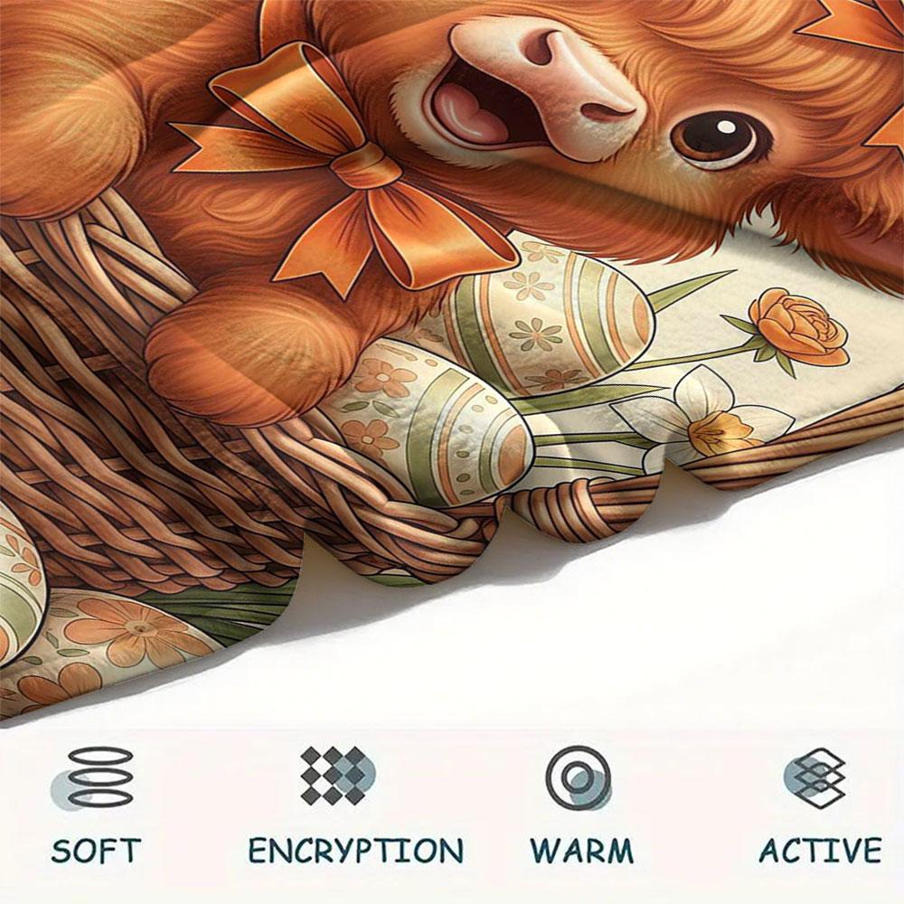 1Pc Basketsanimals Print Flannel Blanket, High Quality Comfortable for All Seasons, Home Decor, Warmth and Comfort, Perfect for Christmas Gifts