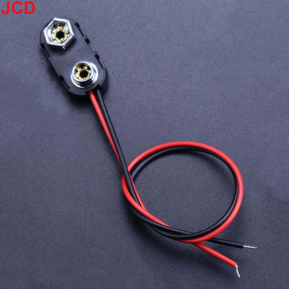 5pc 9V Battery Connector Power Clips DC Jack Male Female Alligator Snap Adapter Wire Holder Cable 9 Volt Lead Socket Plug Barrel