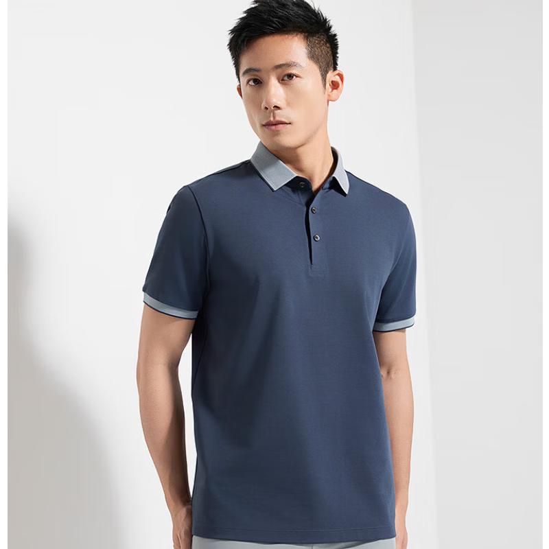 Хлопковая футболка-поло Yageer с высоким содержанием нитей, весна/лето M