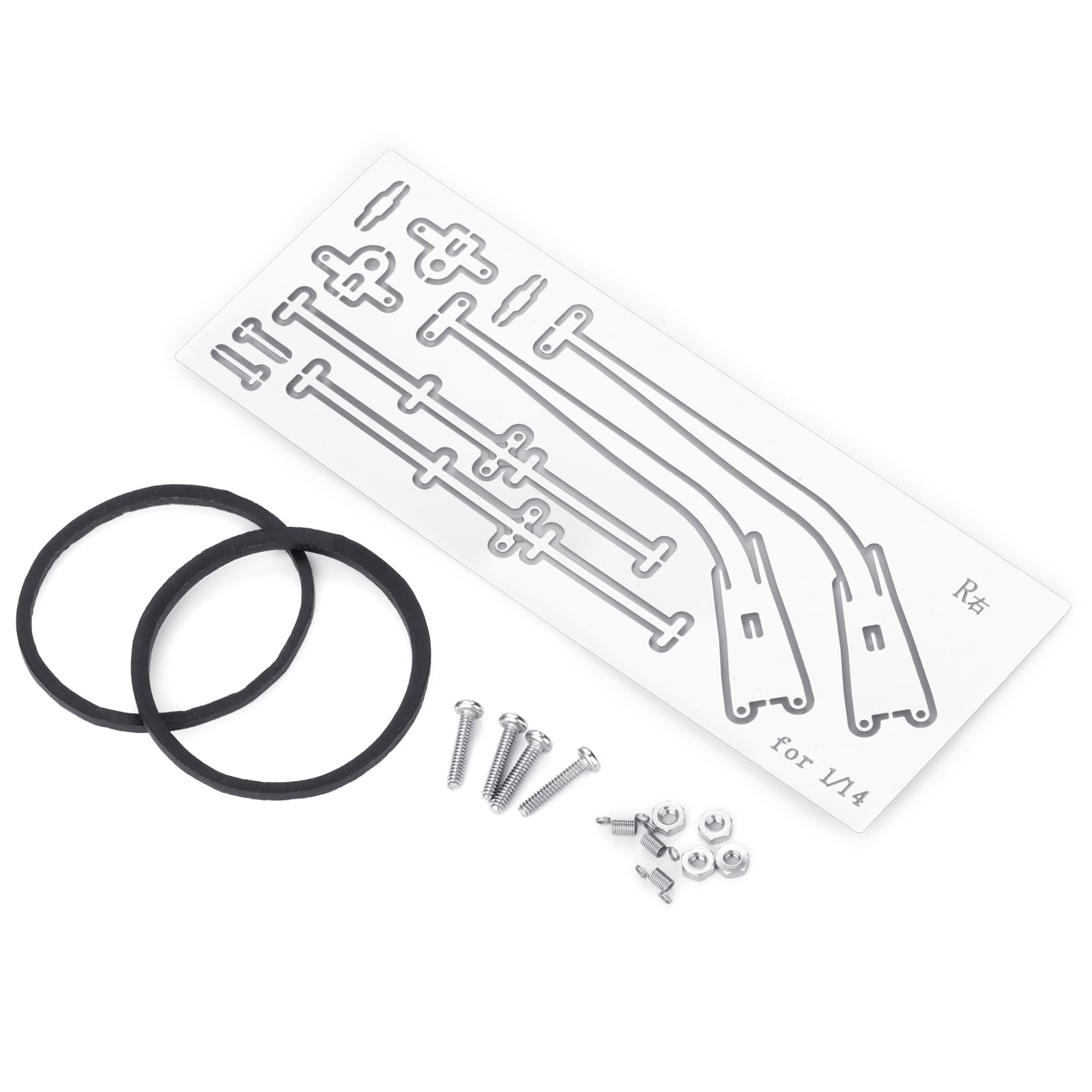 

TRZX Universal Stainless Steel Windshield Wiper Set (2 Pieces Right Side) for 1/14 Scale RC Tamiya Trailer Tractor Truck Car