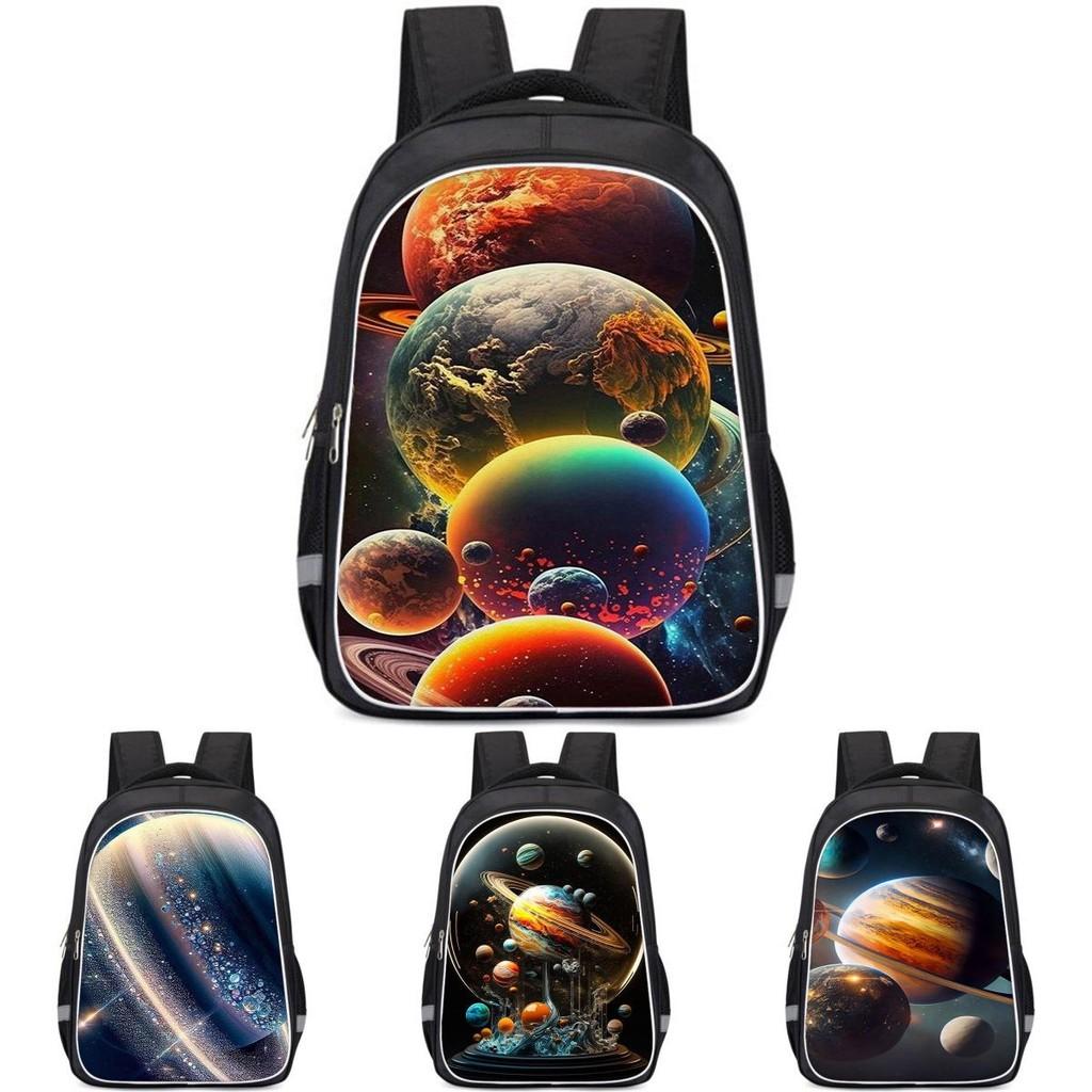 Large Capacity Lightweight 3d Backpack For Kids Oxford Cloth Unisex School Bag