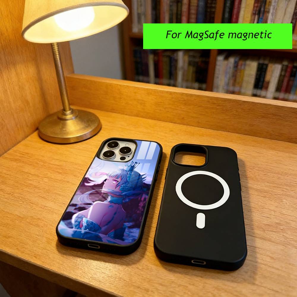 Anime B-Black C-Clover Phone Case For iPhone17,16,15,14,13,12,11 Plus,Pro Magnetic For Magsafe Wireless Charging