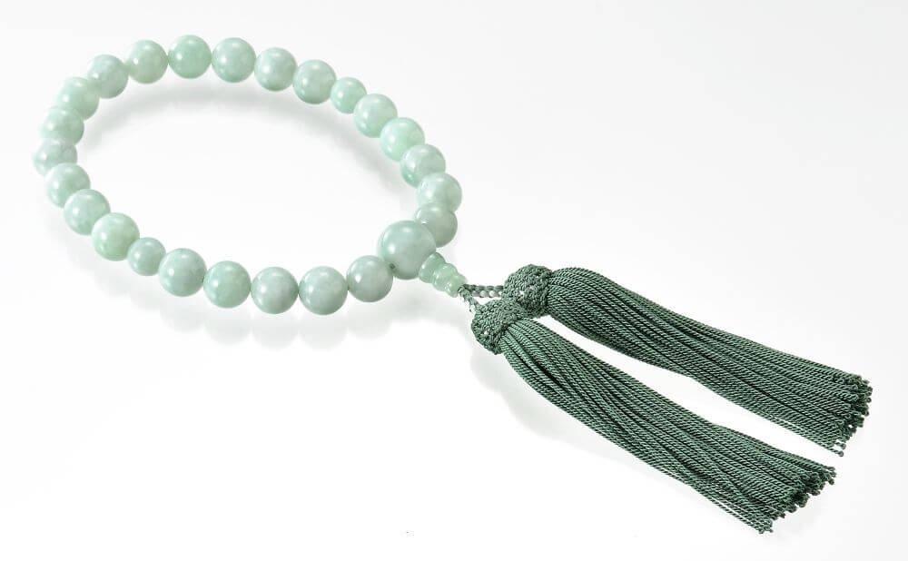Kyoto Prayer Beads Burmese Jade Handed for (one Men)