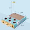Cat Enrichment Toy Interactive Grind Claw Rest Play 3 In 1 Boredom Relief Whack A Mole Cat Toy with Cat Scratching Pad