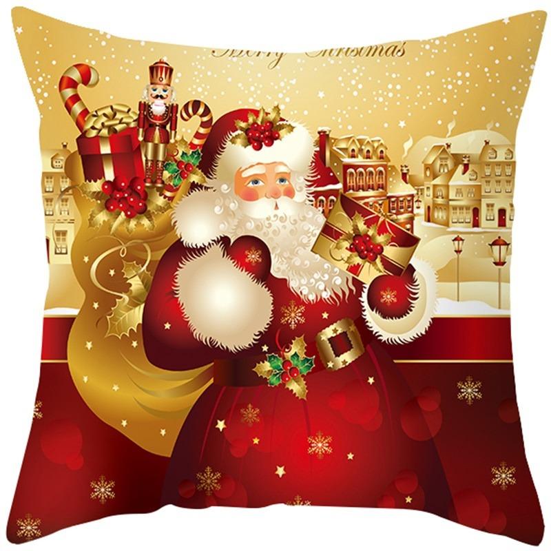 1Pc Santa Pillowcase Happy New Year Xmas Gifts Christmas Decor for Home Merry Christmas Ornament Xmas Gifts.