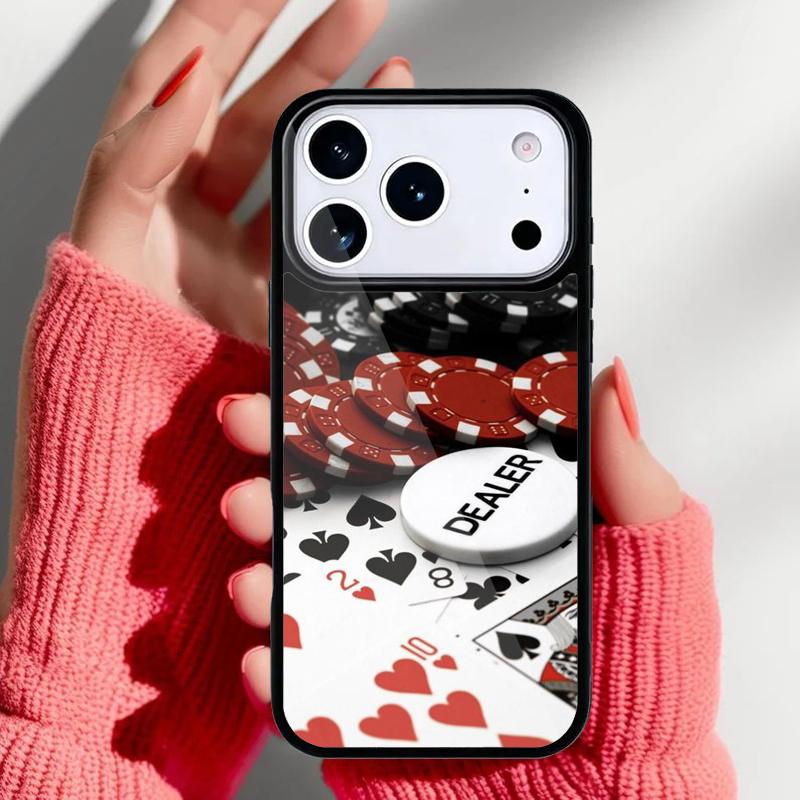 Dices Poker Casino Phone Case for iPhone 17 16 15 14 13 Pro Max Back Cover for 12 11 Pro Coque
