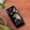 World Map Travel Phone Case for Iphone 16 15 14 13 Pro Max 12 11 Mini 7 8 Plus Se Xr X Xs Fundas Shell PC+TPU Cover