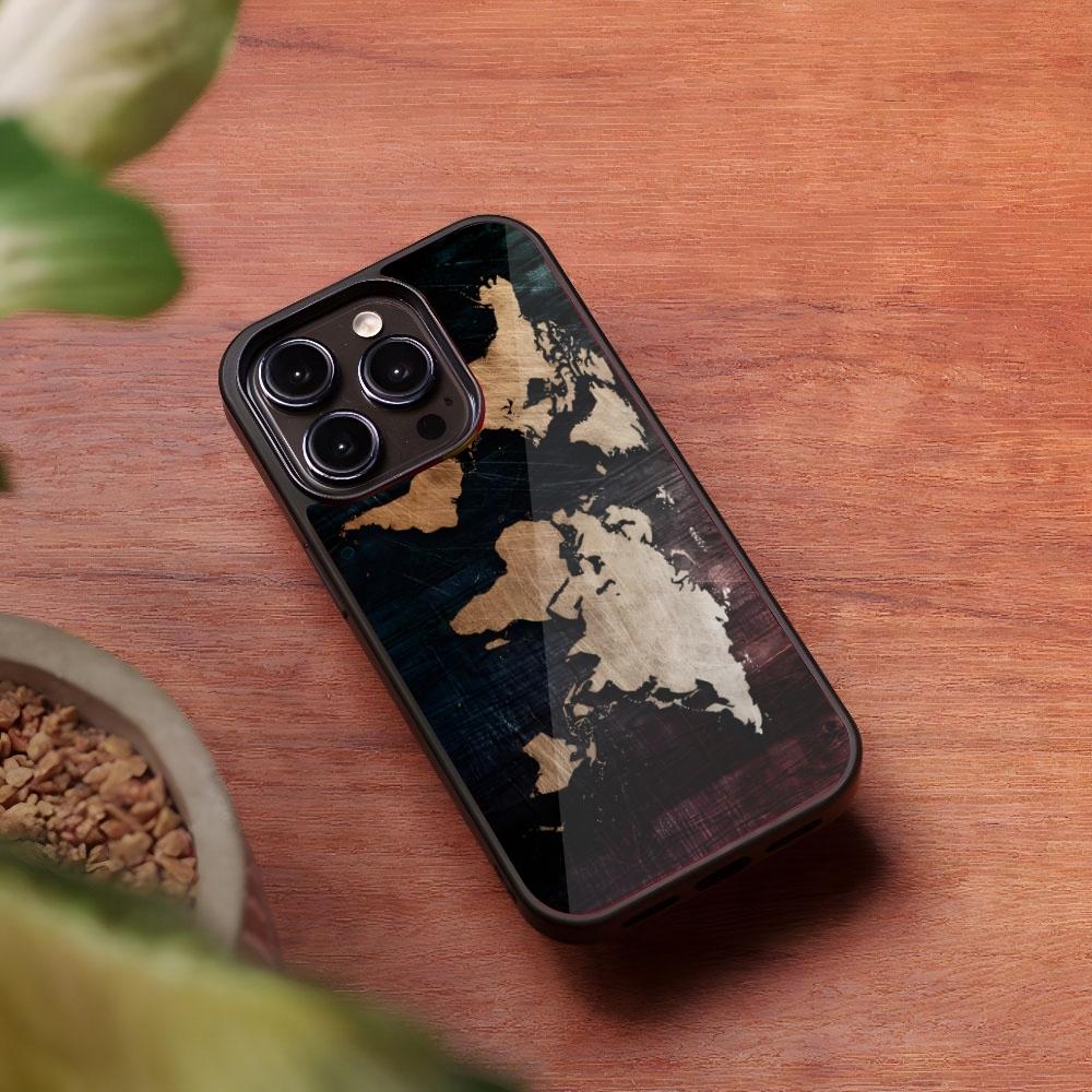 World Map Travel Phone Case for Iphone 16 15 14 13 Pro Max 12 11 Mini 7 8 Plus Se Xr X Xs Fundas Shell PC+TPU Cover