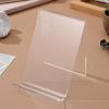 STOBOK Acrylic Stands, Display Stands, 6-Piece Tabletop Display Stand, Book Stand, Record Stand, Bookshelf, Clear Acrylic Base, Display Shelf
