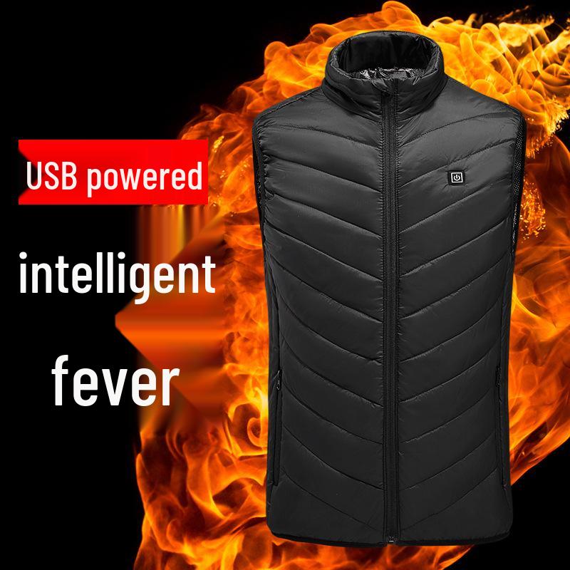 Graphene Heated Vest: Rechargeable, Unisex, Padded Electric Outerwear