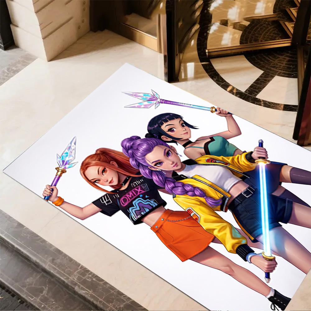 Colorful Friends Party Floor Rug Office Rug Suitable for Outdoor Kitchen Playrooms Game Room Anti-slip Rug Decorate Offices