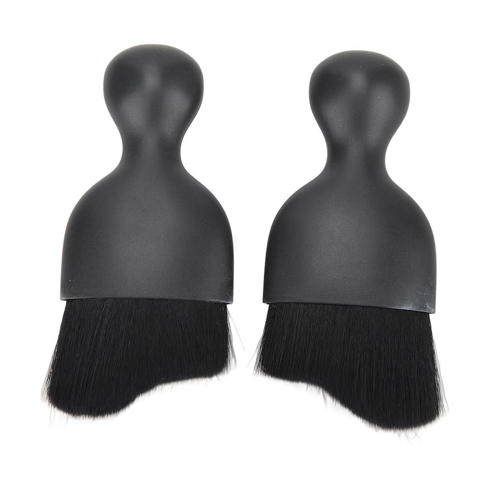 2Pcs Car Interior Detailing Dust Brush   Conditioner Vent Crevice Dust Removal Brush Clning Tool