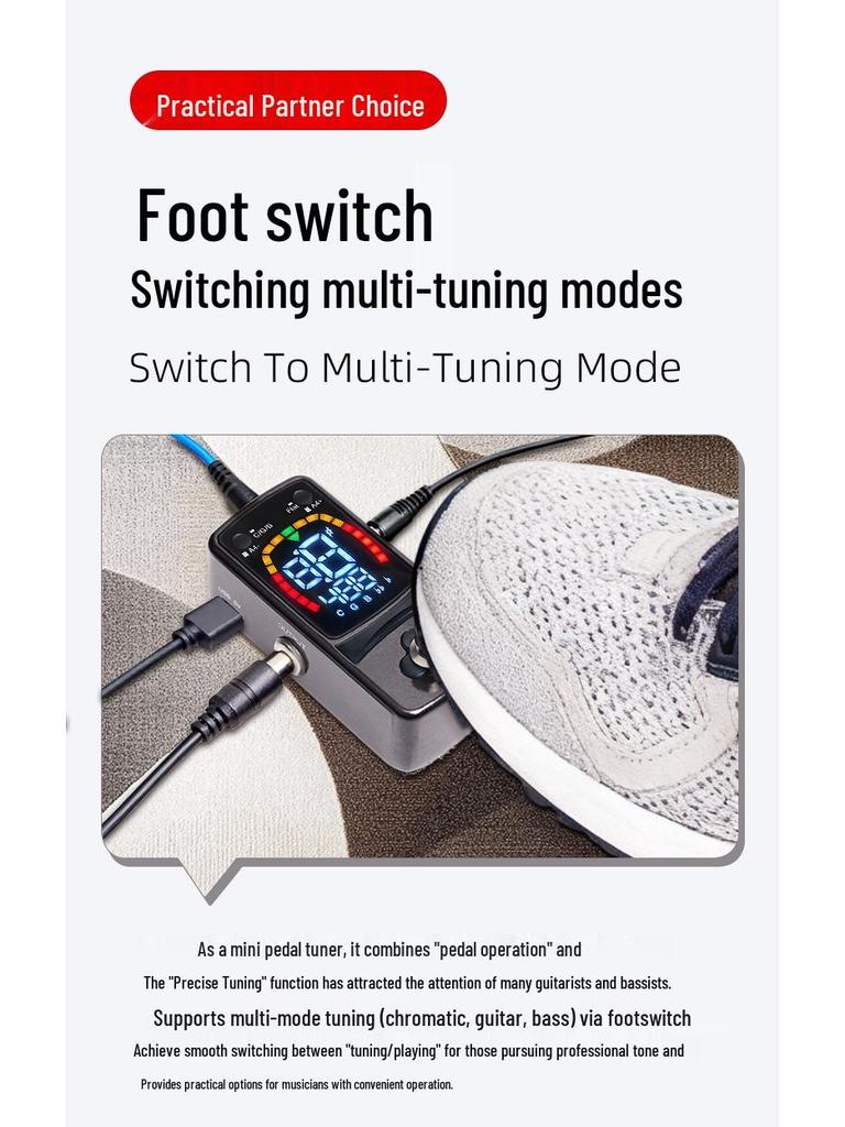 Ulepszony Pedał Pętli z Wielofunkcyjnym Stroikiem do Gitary