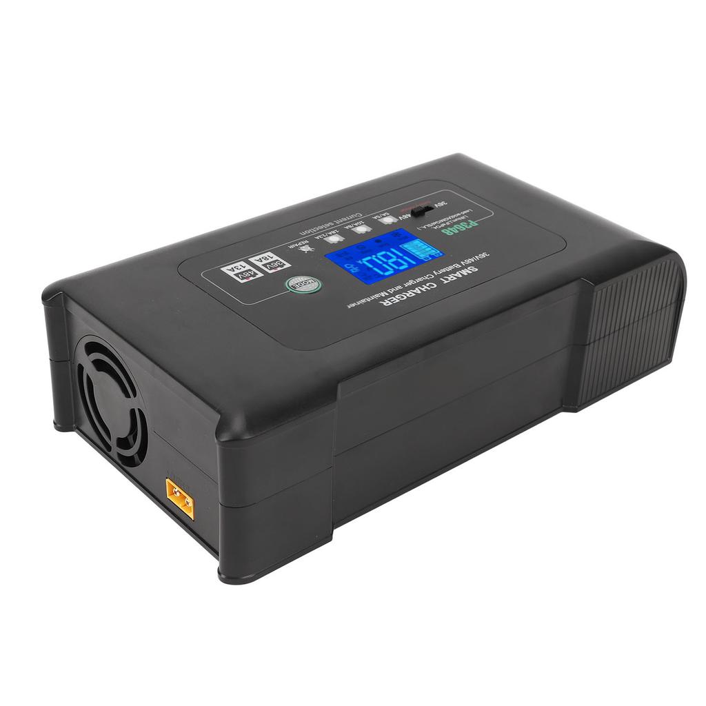 36V 48V Golf Cart Battery Charger with Crow Foot Plug LCD Display AGM Smart Battery Charger for Golf Cart Lawn Mower
