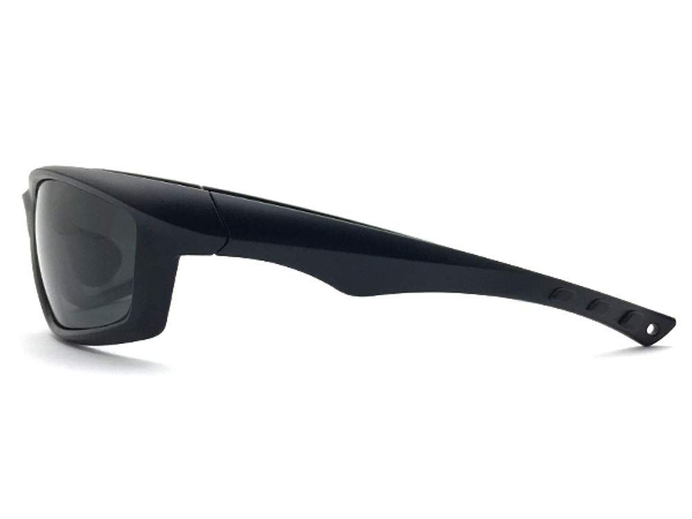 FLEXIBLE NOSE PAD POLARIZED SUNGLASS Nose Pad Polarized Matte BLACK Polarized SMOKE [Design Eyewear] (Flexible Sunglasses) ×