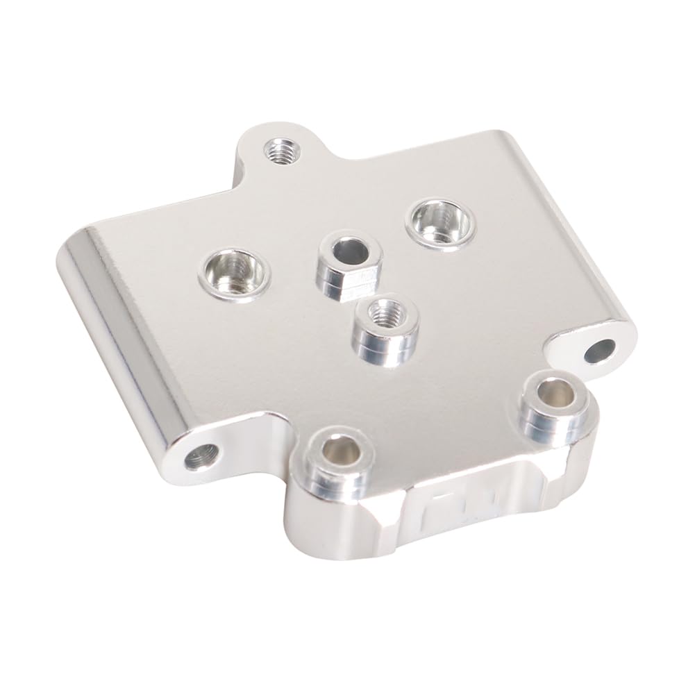 

JOYSOG Aluminum Front Suspension Arm Mount for Tamiya 1/10 Fighter NXGEN DT-04 RC Swingarm Fixing Plate Reinforcement Parts (Silver)