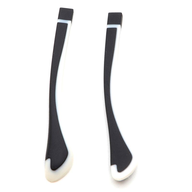 1Pair Tungsten Carbon Rubber Square Hole Glasses Foot Cover Eyeglasses Anti-Skid Sleeve Soft Silicone Prevent Allergies Ear Hooks