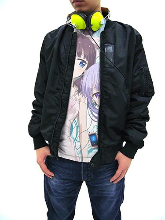 COSPA NEW Aoba Hifumi Full Graphic WHITE Size L GAME!! & T-Shirt