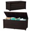 Garden Box with Seat Keter Brightwood Box 455L Brown