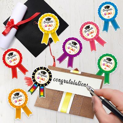 Adesivos de Decoração para Festa de Formatura Emblema Adesivos para Envelope, Adesivos Autoadesivos de Formatura