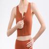 Tangjun Women's Zipper Sports Bra