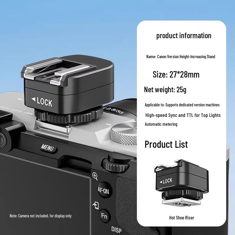 

IT30Pro Flash Hot Shoe Riser Base Support for Canon/Nikon TTL Sync