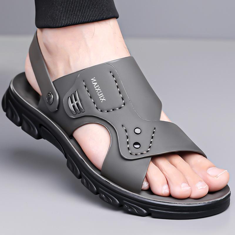 Summer beach shoes, sandals, waterproof and non-slip soft soles, daily casual shoes, men's dual-purpose cool slippers, one piece 2025