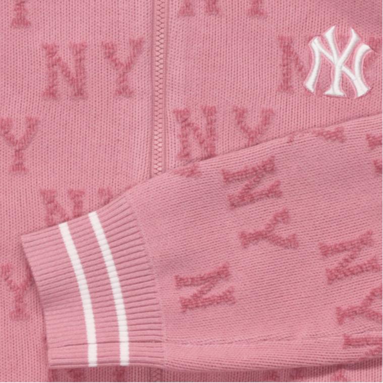 New MLB New York Yankees Cropped Coat Women's Pink 3FKCM0344-50PKS