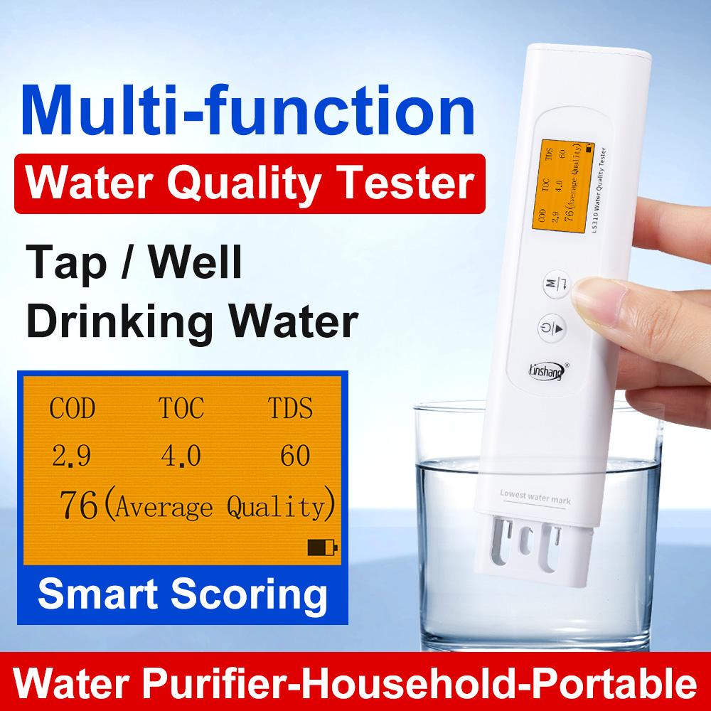 Water Quality Tester Best Tds Meter Digital Water Tester 6 in 1 COD TOC TDS Meter for Drinking Tap Water High Precision LS310