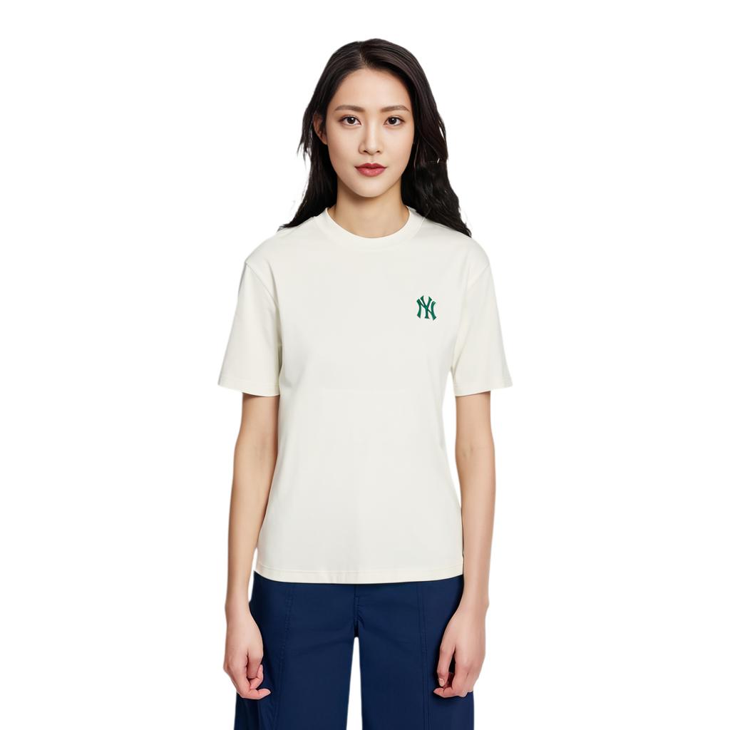 MLB New York Yankees T Shirts Unisex White Crew Neck Moderate Straight Fit 3ATSV0344-50CRS
