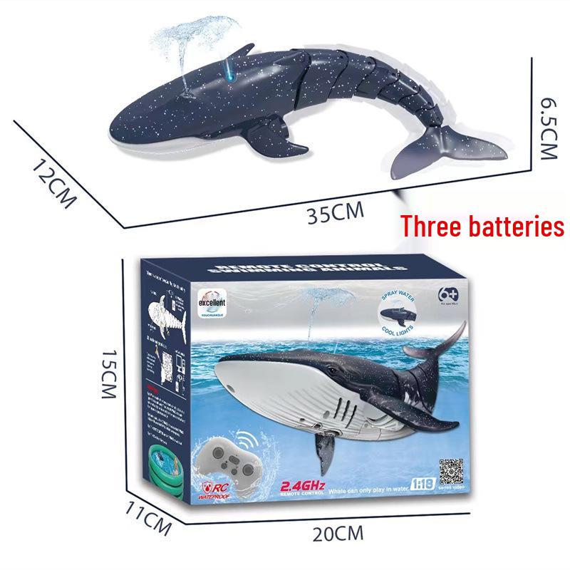 2.4G Remote Control Electric Shark Toy - Wireless Charging Water Toy for Kids