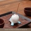 Cute Ceramic Cartoon Animal Incense Holders: Frog, Dolphin, Walrus, Gourd – Fun Desktop Decor