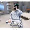 Boys' Spring & Autumn Long Sleeve Sportswear Set 2025 - Fashionable Two-Piece Outfit for Older Kids