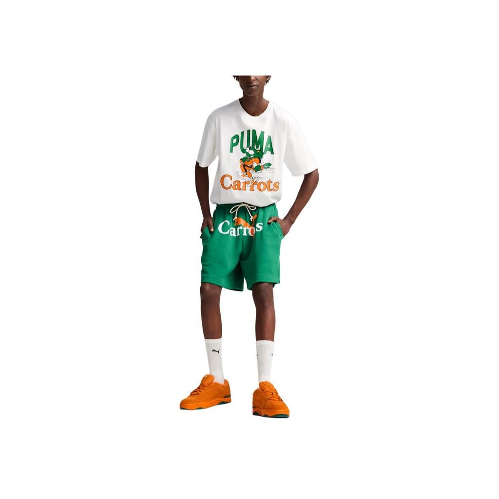 Puma X Carrots Collaboration Fashion Loose Fit Drawstring Casual Shorts Men shorts Archive-Green 627447-86