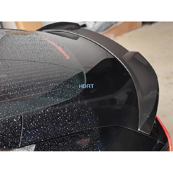 Car Style Accessories Exterior Sticker Rear Trunk Spoiler Cover Fixed Wind Tail Wing Trim Fit For Tesla Model 3 Highland  +