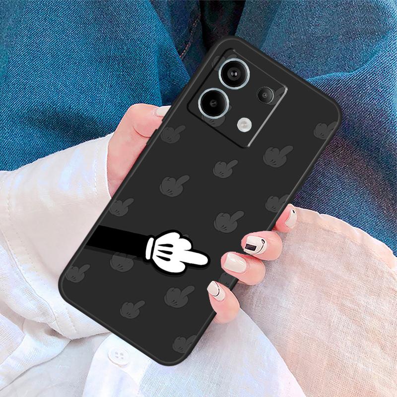 Cartoon Middle Finger Cover For Xiaomi Redmi Note 14 13 Pro 12 11 9 10 9S 10S 11S 12S Redmi 14C 10C 12C 13C Case