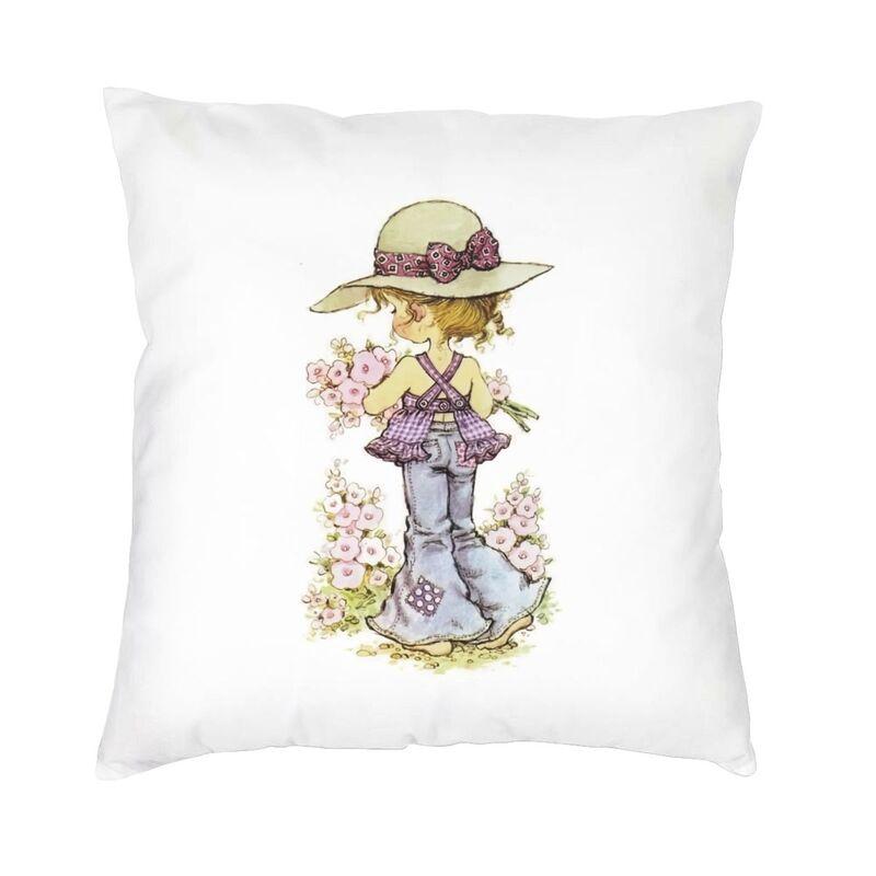 

Sarah Kay Girl Cartoon Animation Cushion Cover 45x45 Decoration Printing Throw Pillow for Sofa Double Side 30x30cm 12x12in