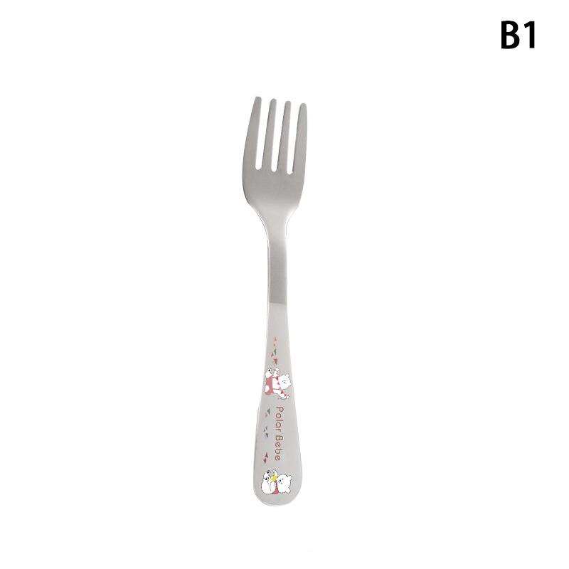 Children'S Stainless Steel Spoon Cartoon Car Pot Spoon Soup Bun Home Kitchen Essential Cute Tableware Children'S Spoon Fork