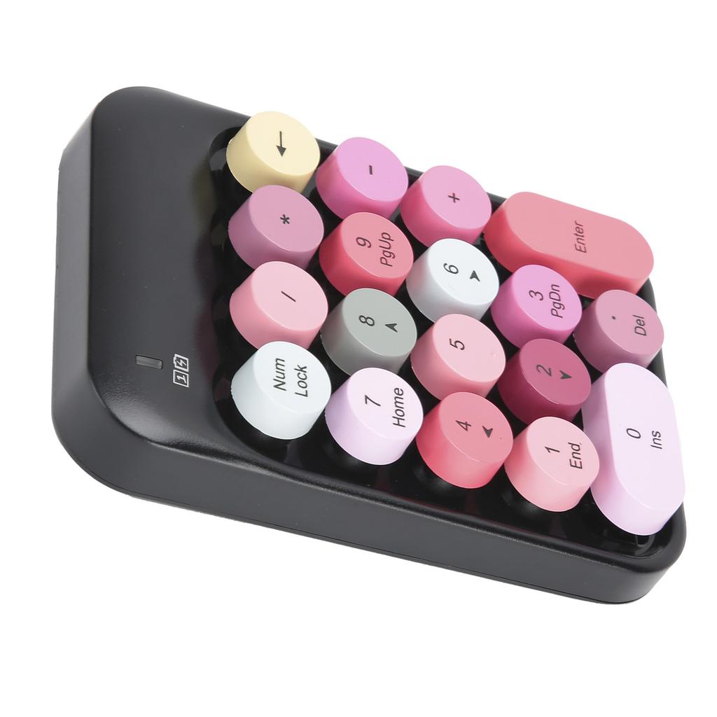 Wireless Numeric Keyboard Chocolate Keycap for Game Direction Switching AK18 2.4G