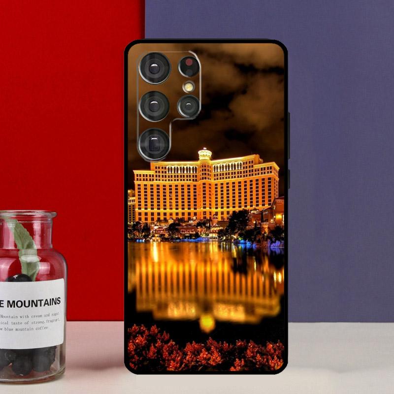 Las Vegas Strip Nevada Funda Case For Samsung Galaxy S25 Ultra S9 S10 S20 S21 S22 Plus S23 FE S24 Ultra Phone Cover