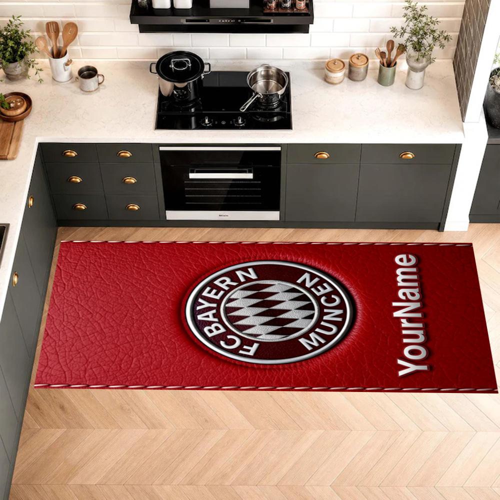 Fc Bayern Mnchen Customize Your Name Kitchen Rug Runner Rug Laundry Mat Hallway Entryway The Best Gift Choice