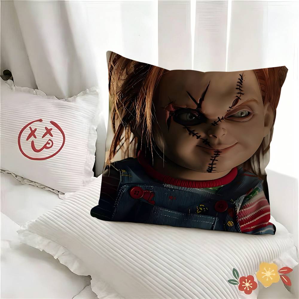 Pc Horror Movie Chucky Childs Play Pillow Case Fashion Square Pillowcase Bedroom Sofa Room Ins Decoration Leisure