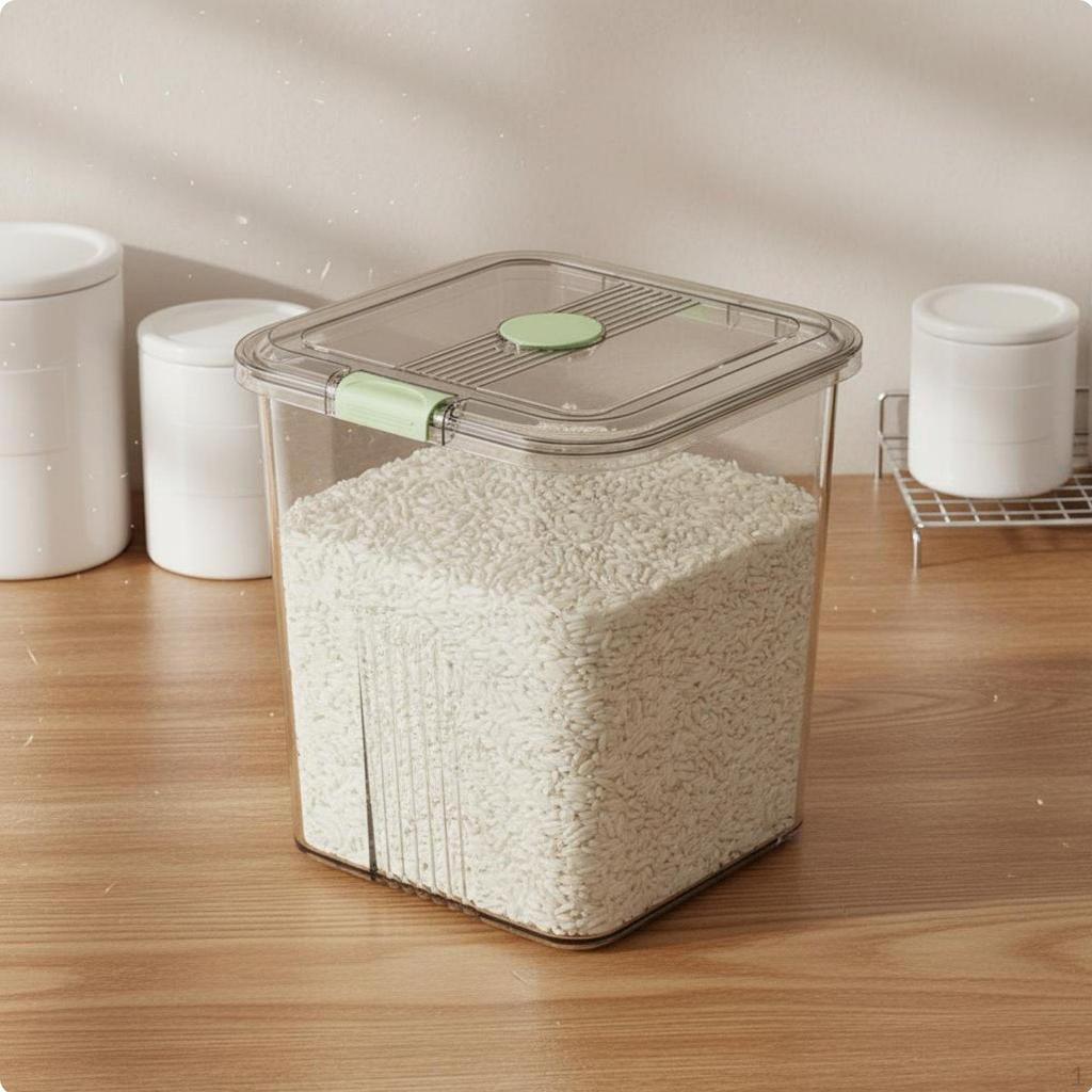 Rice Storage Container Versatile Airtight HumidityResistant Sealed Grain Bin for